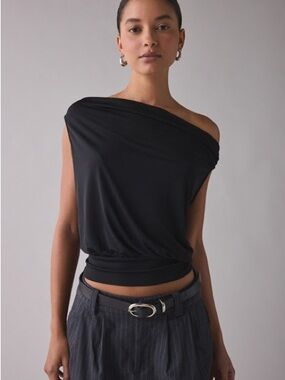 Urban Outfitters Black Off the Shoulder Top
